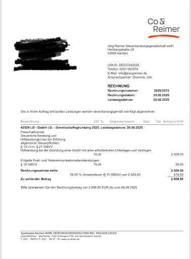 Co & Reimer - Jörg Reimer Steuerberatungsgesellschaft mbH — Kundenfoto